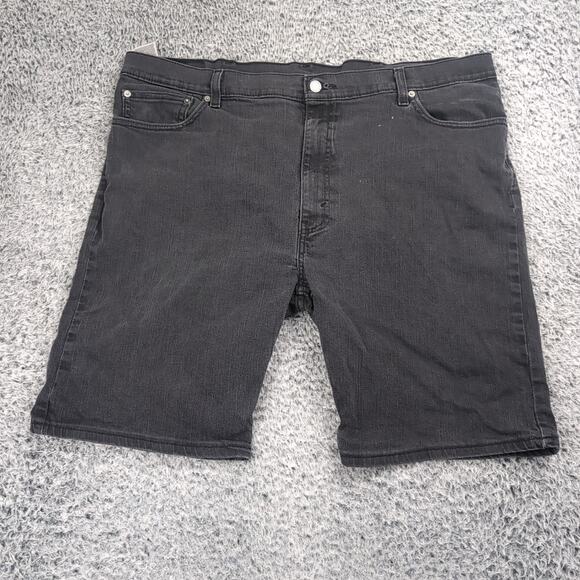 Levi's 505 Shorts Men 44 Black Chore Stretch Streetwear Summer Y2K Casual Denim - Picture 2 of 9